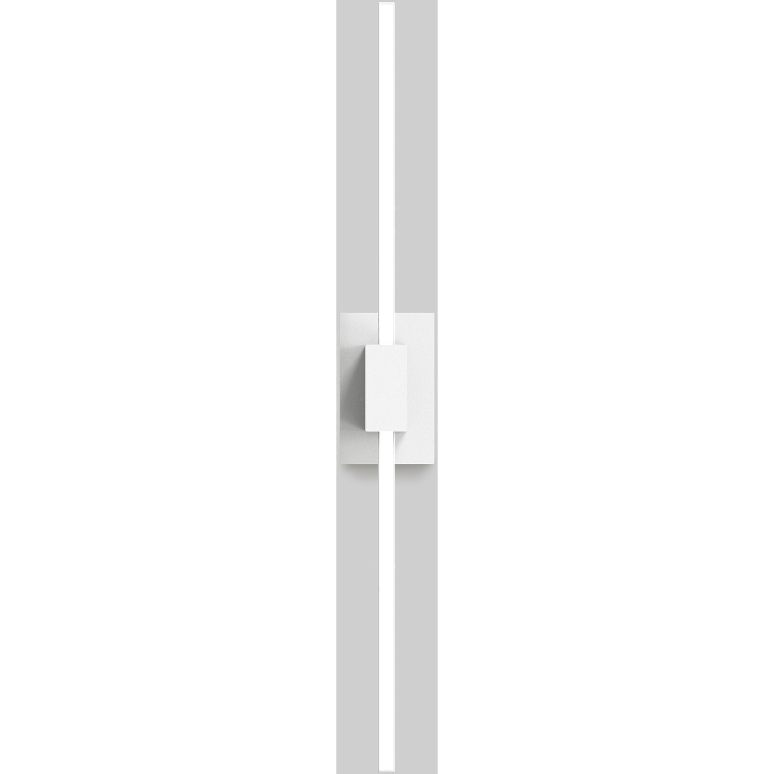 Z-Bar LED 24 inch Matte white Wall Sconce Wall Light, Center Mount